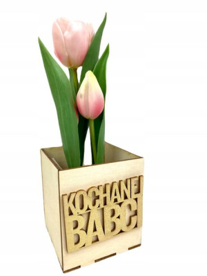 Tulipany W Doniczce Guma Prezent Na Dzień Babci