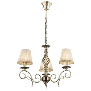 Żyrandol LAMPA wisząca GENOVEVA III 69011-3H Globo abażurowa OPRAWA klasycz