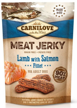 Carnilove Dog Jerky Lamb & Salmon Fillet - jagnięcina i filet z łososia 100