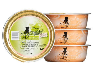Catz Finefood Filety N.405 Indyk/Kurczak/Łosoś tacka 85g