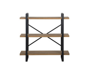 Regał 3 półki ciemne drewno TIMBER