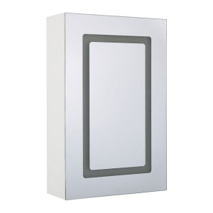 Szafka łazienkowa wisząca z lustrem LED 40 x 60 cm