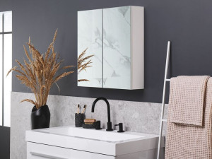Szafka łazienkowa wisząca z lustrem 60 x 60 cm NAV