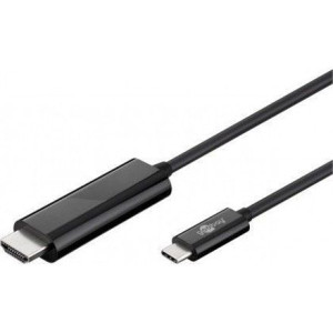 Goobay Usb-c Hdmi Adapter Cable (4k 60 Hz) Hdmi Adapter, 1.8 M, Black