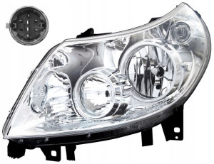 Reflektor Lewy H7+h1 Peugeot Boxer 10-