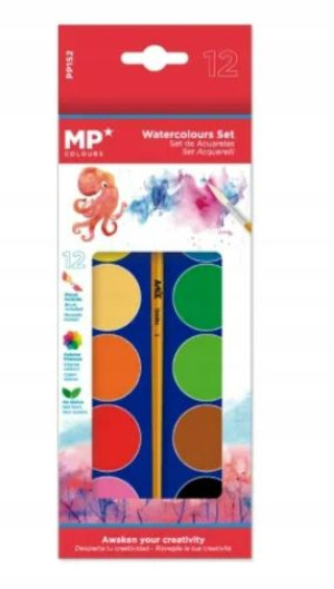 Farby akwarelowe MP PP152 12szt