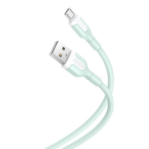 Xo kabel NB212 USB microUSB 1,0 m 2,1A zielony