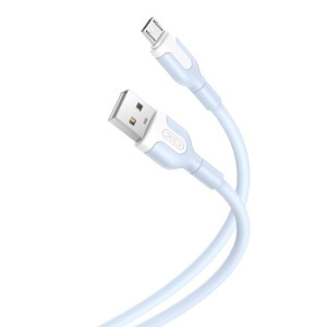 Xo kabel NB212 USB microUSB 1,0 m 2,1A niebieski