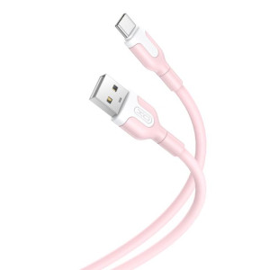 Xo kabel NB212 USB USB-C 1,0 m 2,1A różowy