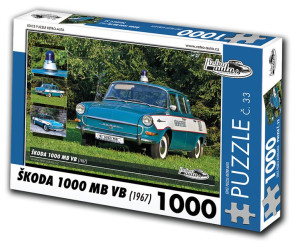 Puzzle nr 33 Skoda 1000 MB VB, 1967, 1000el.