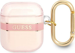 Etui Guess GUA2HHTSP Apple AirPods różowy/pink Strap Collection