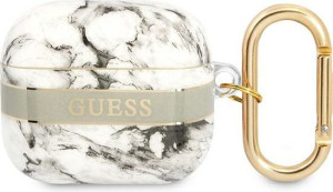 Etui Guess GUA3HCHMAG Apple AirPods 3 szary/grey Marble Strap Collection