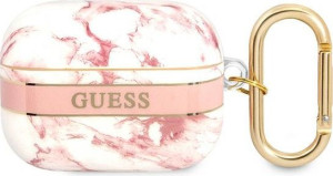 Etui Guess GUAPHCHMAP Apple AirPods Pro różowy/pink Marble Strap Collection