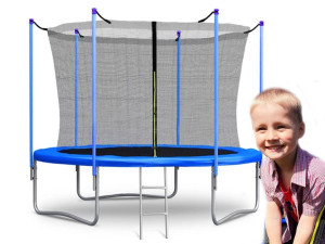 Trampolina ogrodowa z siatką wewnętrzną dla dzieci 8FT 244cm + drabinka