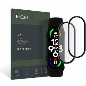 Szkło Hybrydowe Hofi Hybrid Pro+ 2-pack Xiaomi Mi Smart Band 7 Czarny