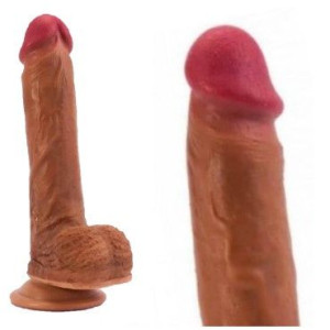 Dildo silikonowe z przyssawką Dual Layered Liquid 21,5 cm Lovetoy
