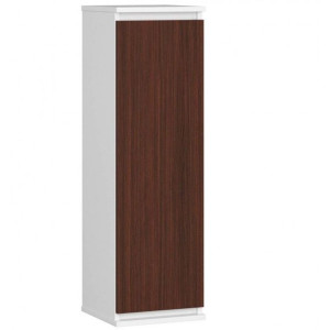 Szafka wisząca, witryna, 30x30x99 cm, biel, wenge, mat