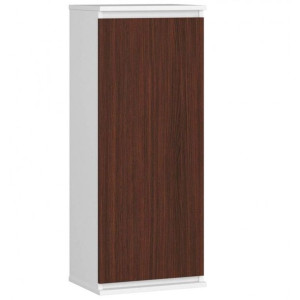 Szafka wisząca, witryna, 40x30x99 cm, biel, wenge, mat