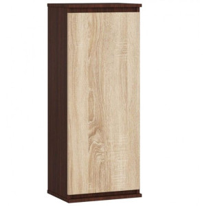 Szafka wisząca, witryna, 40x30x99 cm, wenge, dąb sonoma, mat