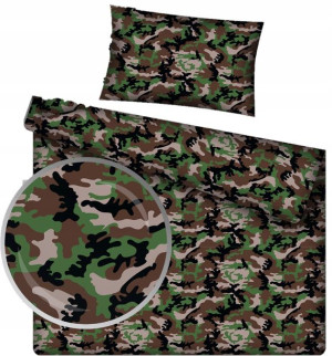 Pościel 100x160 Dziecięca Moro Wojskowa Militarna