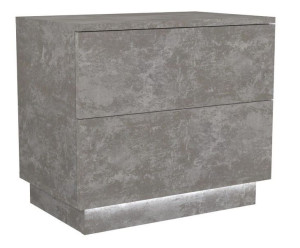 Szafka nocna, stolik, podświetlenie led, S2, 55x35x47 cm, beton, mat