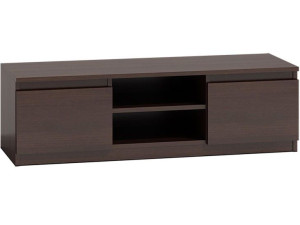 Szafka pod telewizor, stolik rtv, malwa, 120x40x36 cm, wenge