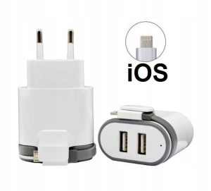 Ios Vogek Podwójna Ładowarka Z Kablem Szybka C 3.0