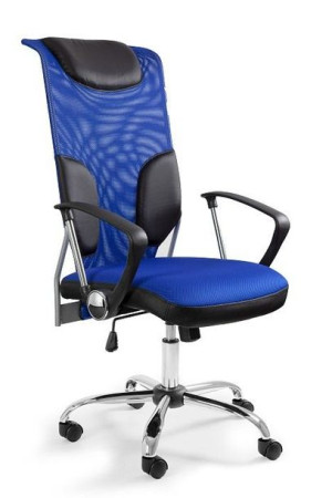 Fotel biurowy, ergonomiczny, Thunder, niebieski
