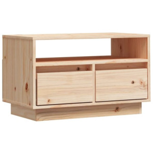 Szafka pod telewizor, 60x35x37 cm, lite drewno sosnowe