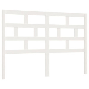Wezgłowie łóżka, białe, 166x4x100 cm, lite drewno sosnowe
