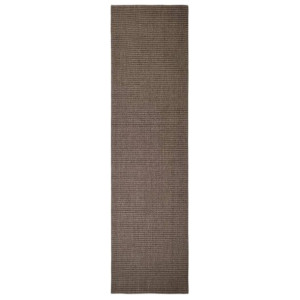 Dywanik, naturalny sizal, 66x250 cm, brązowy