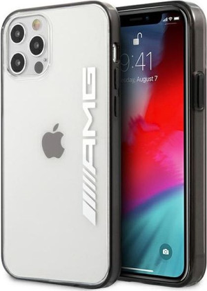 Etui Mercedes AMG AMHCP12LAESLBK Apple iPhone 12 Pro Max transparent hardca