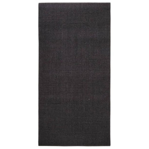 Dywanik, naturalny sizal, 100x200 cm, czarny