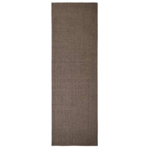 Dywanik, naturalny sizal, 80x250 cm, brązowy