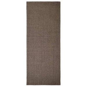 Dywanik, naturalny sizal, 100x250 cm, brązowy