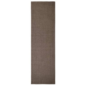 Dywanik, naturalny sizal, 100x350 cm, brązowy