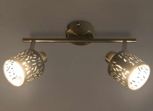 Kinkiet LAMPA ścienna ALYS 54122-2 Globo abażurowa OPRAWA reflektorki listw