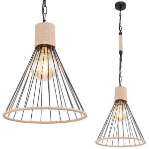 Loftowa LAMPA wisząca HALIA 15676H1 Globo okrągła OPRAWA metalowy ZWIS klat