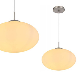 LAMPA wisząca ANDREW 15445H Globo okrągła OPRAWA szklany ZWIS kula biała