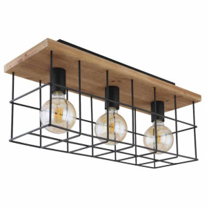 Industrialna LAMPA sufitowa MERRIL 15530-3D Globo retro do przedpokoju czar