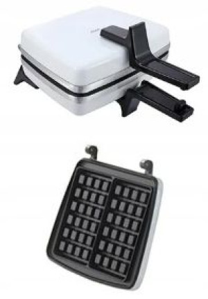 Gofrownica Dezal 301.7 biała 1300W 2 gofry XL