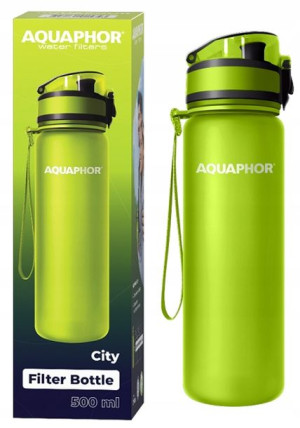 Butelka filtrująca Aqauphor City zielona 0,5 l