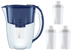 Dzbanek Aquaphor Ideal granatowy+ 3 wkłady B100-15