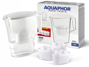 Dzbanek filtrujący Aquaphor Time biały+3szt wk B25