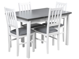 Darmowa Dostawa Zestaw Do Kuchni Stól Rozkładany 120/150x80 4 Krzesła X008