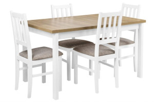 Darmowa Dostawa Zestaw Do Kuchni Stól Rozkładany 140/180x80 4 Krzesła X010