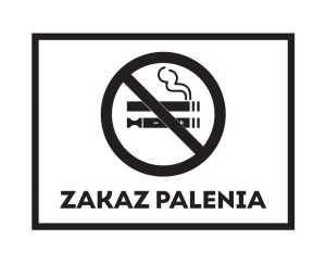 Naklejka Zakaz palenia