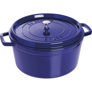 Staub Cocottes Garnek żeliwny okrągły 8,35 ltr niebieski