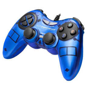 Esperanza Gamepad Pc Usb Fighter Niebieski