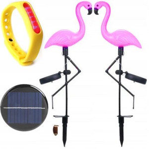 Lampa Ogrodowa Solar Led Flaming Różowy